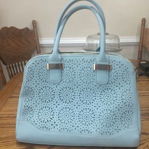 Baby blue purse